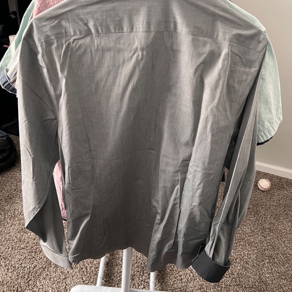 Express Long Sleeve Button Up - Size Medium - Gray - Picture 3 of 3